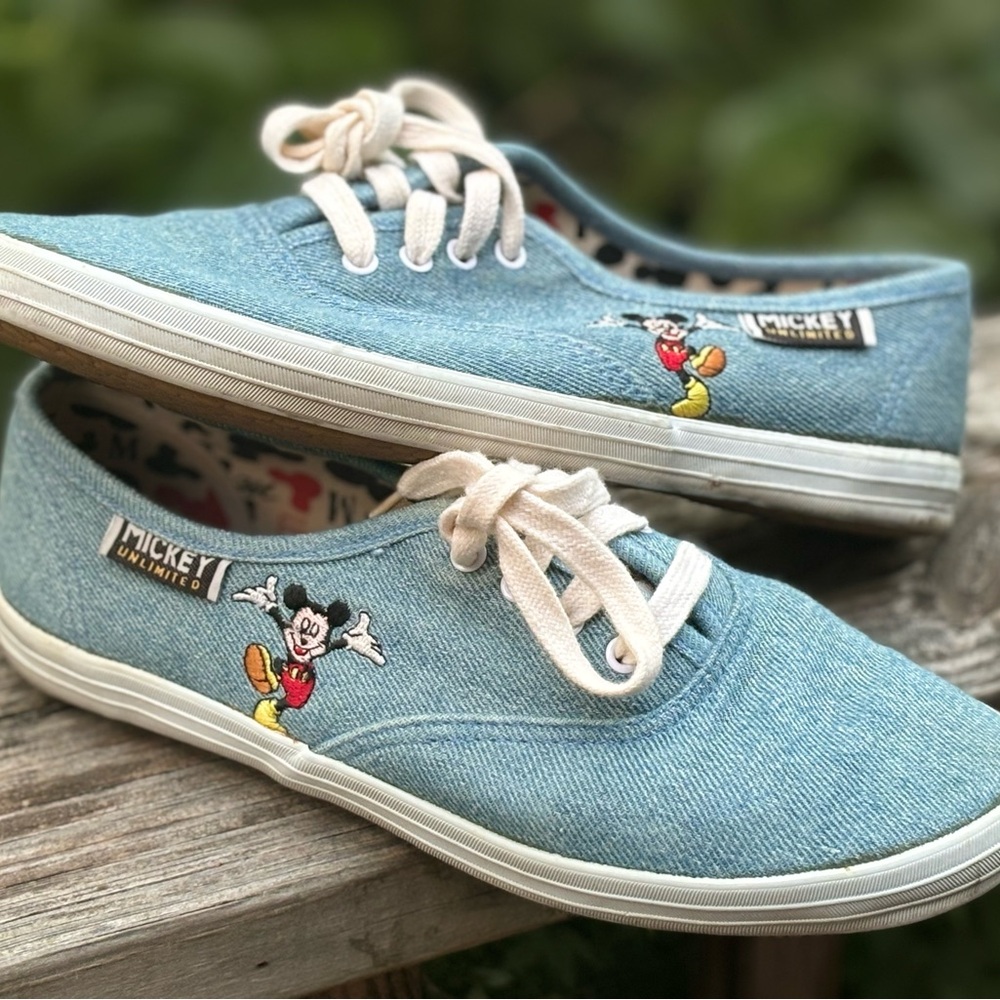 Mickey Mouse Vintage 90s Denim Sneakers